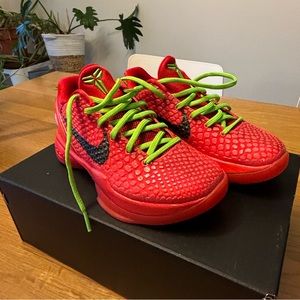 Nike Kobe 6 Protro Reverse Grinch shoes size 4